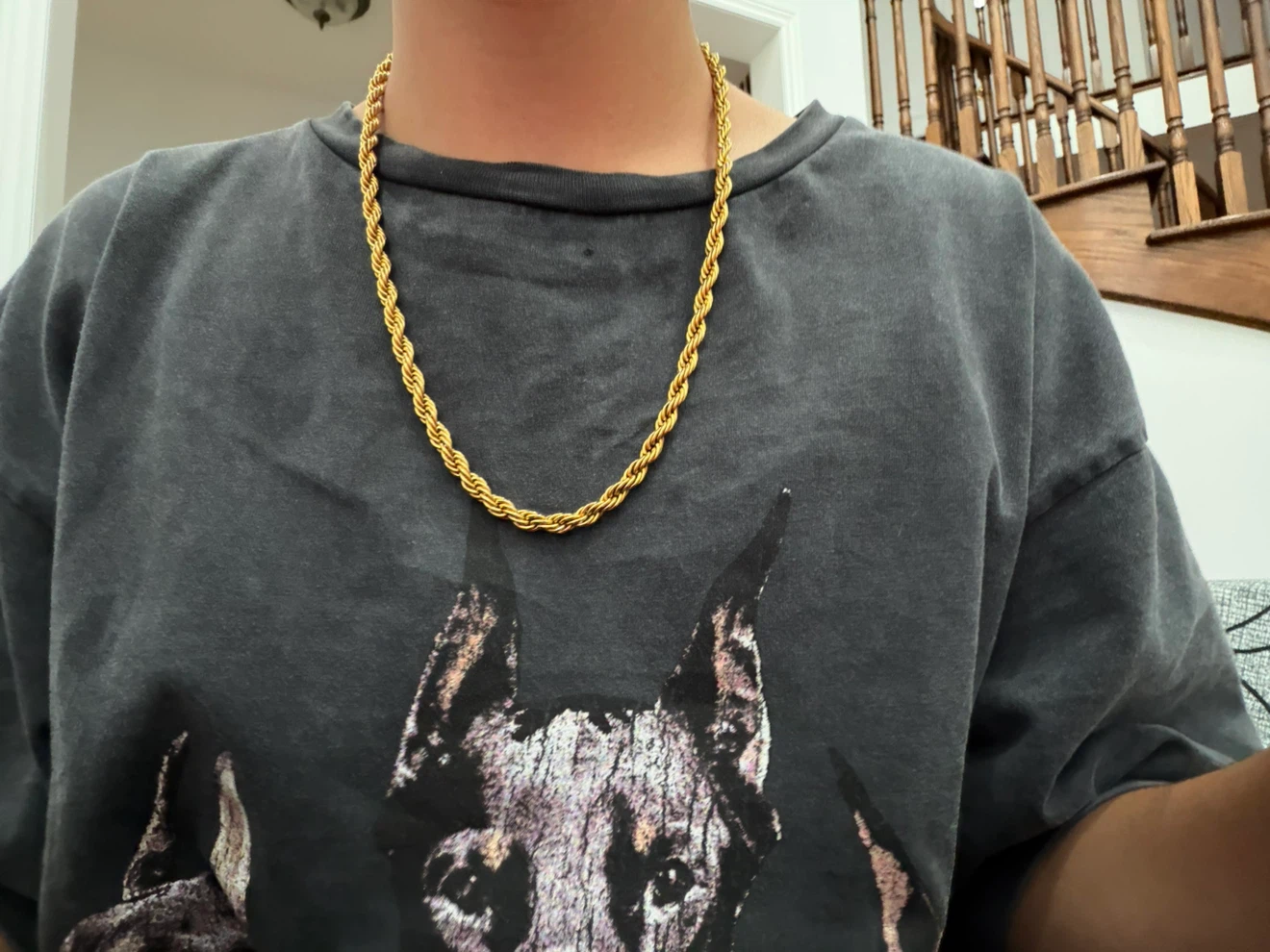 Gold-rope chain - photo 2