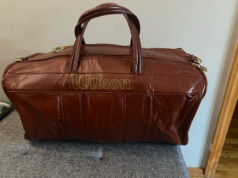 70s Vintage Wilson Brown Duffle Bag