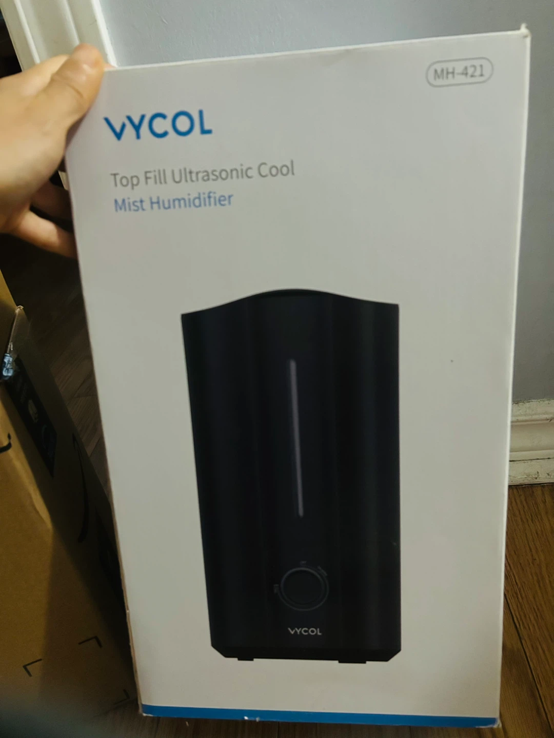 Brand New Vycol Top Fill Ultrasonic Cool Mist Humidifier MH-421