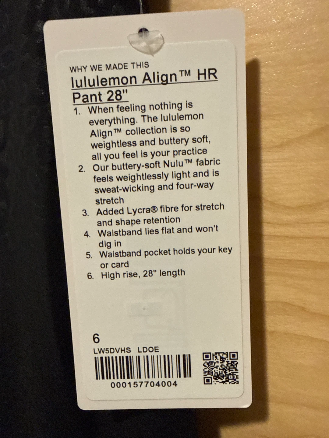 Lululemon Align HR Pant 28" Size 6 - photo 3