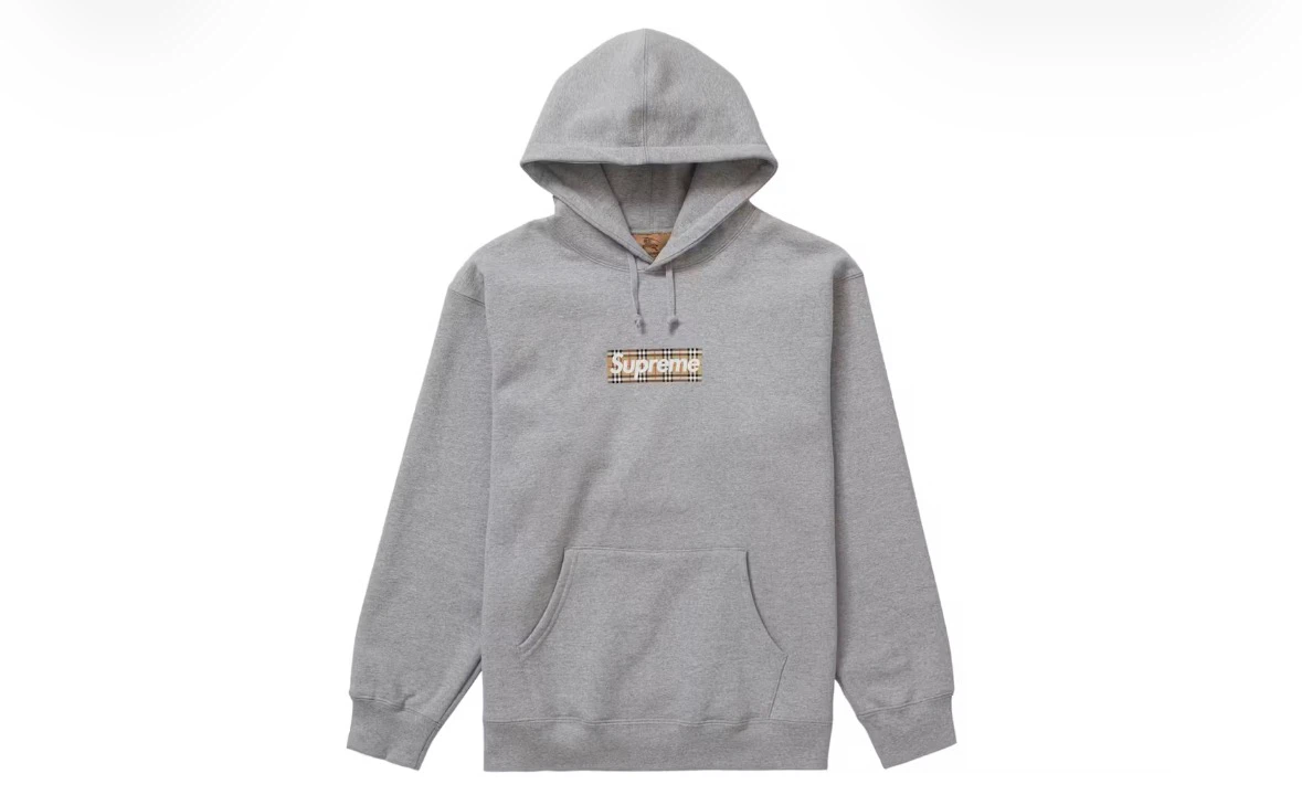 Supreme x Burberry Box Logo Hooded Sweatshirt
