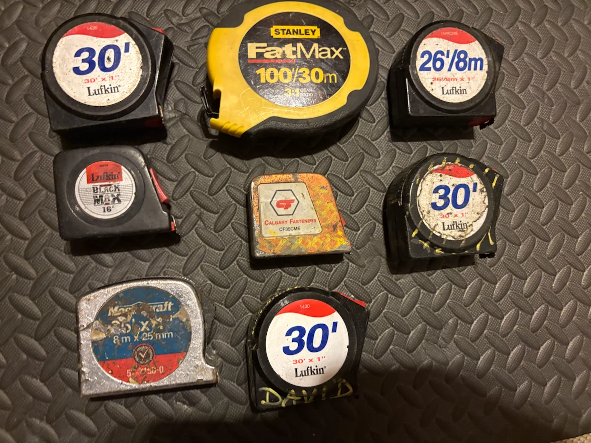 Assorted Measuring Tapes