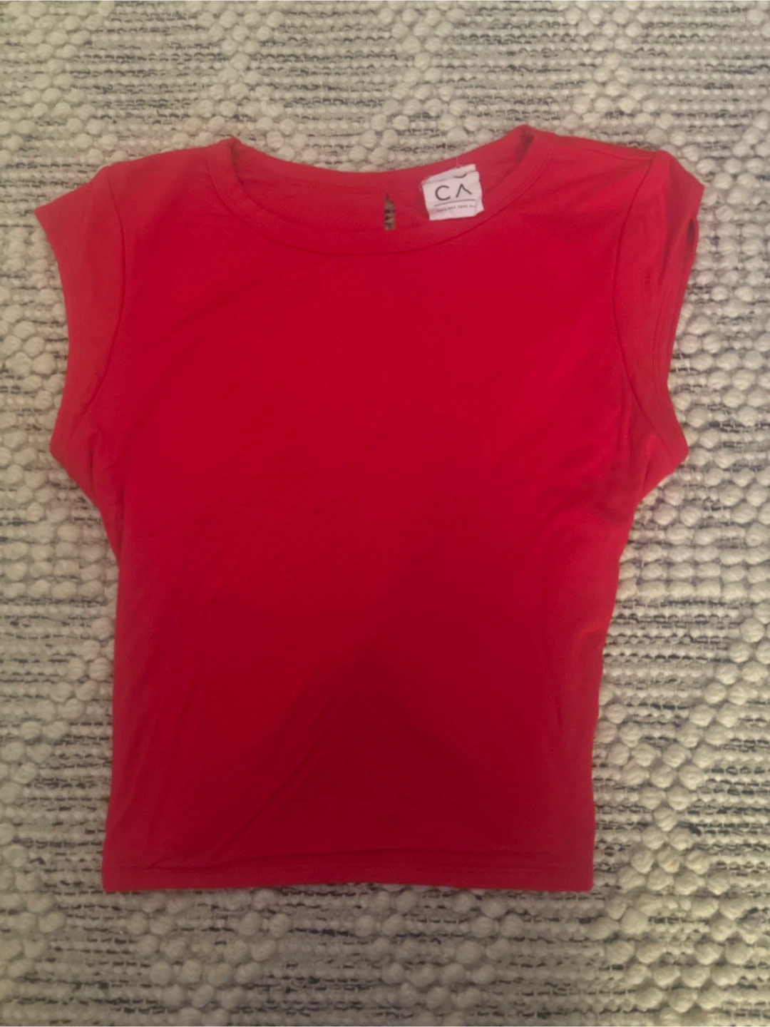 COCA Red Twist Back Top size small