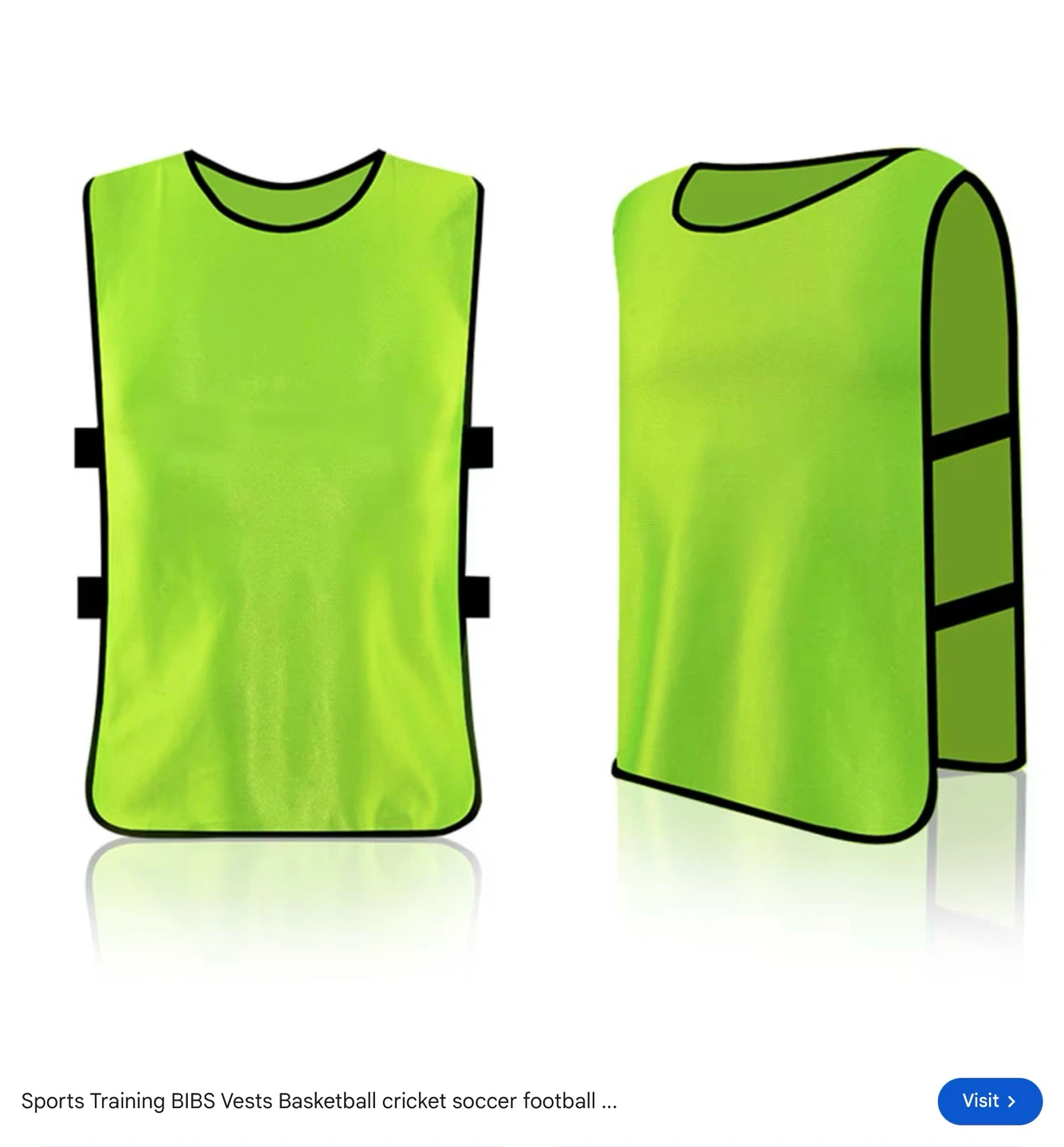 New youth Scrimmage Vests, Fluorescent Green, Medium - photo 3