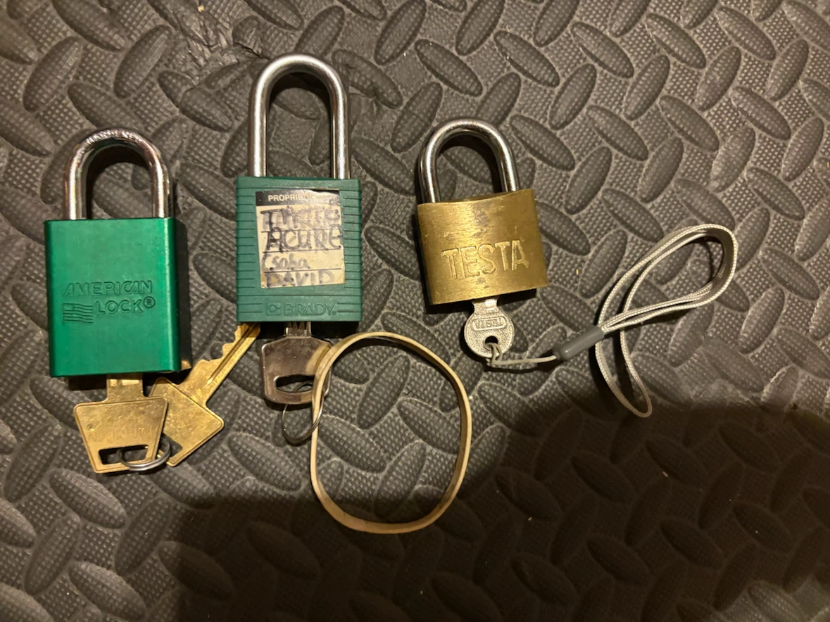 Assorted Padlocks with Keys