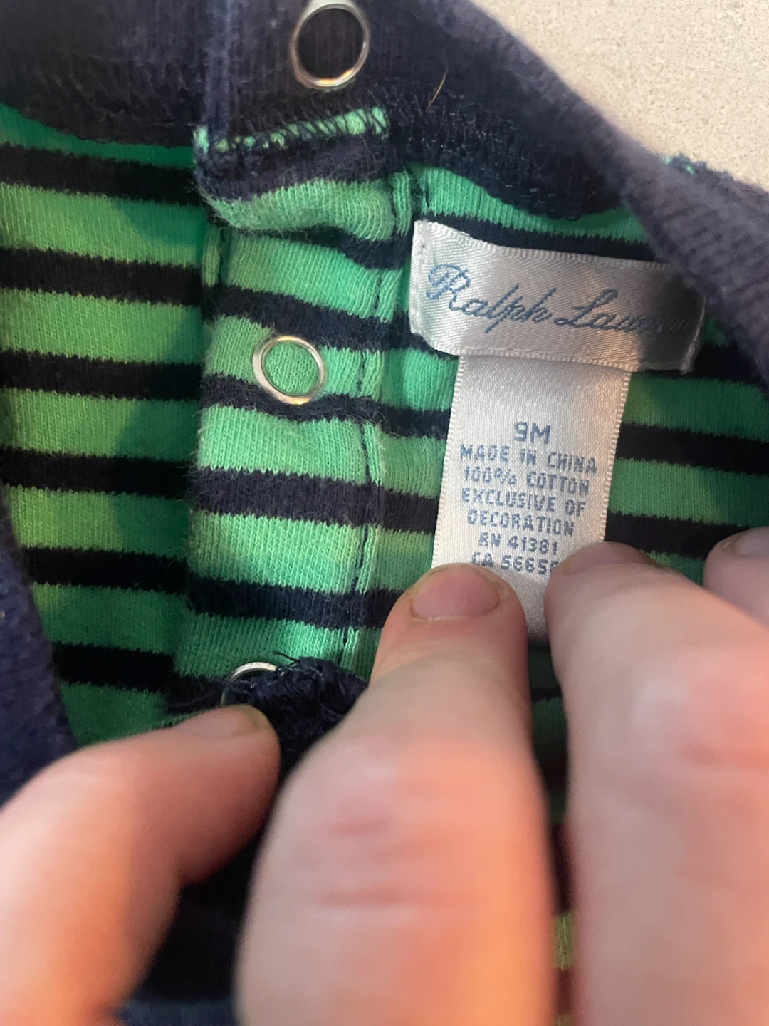 Ralph Lauren Baby Striped Onesie - photo 2