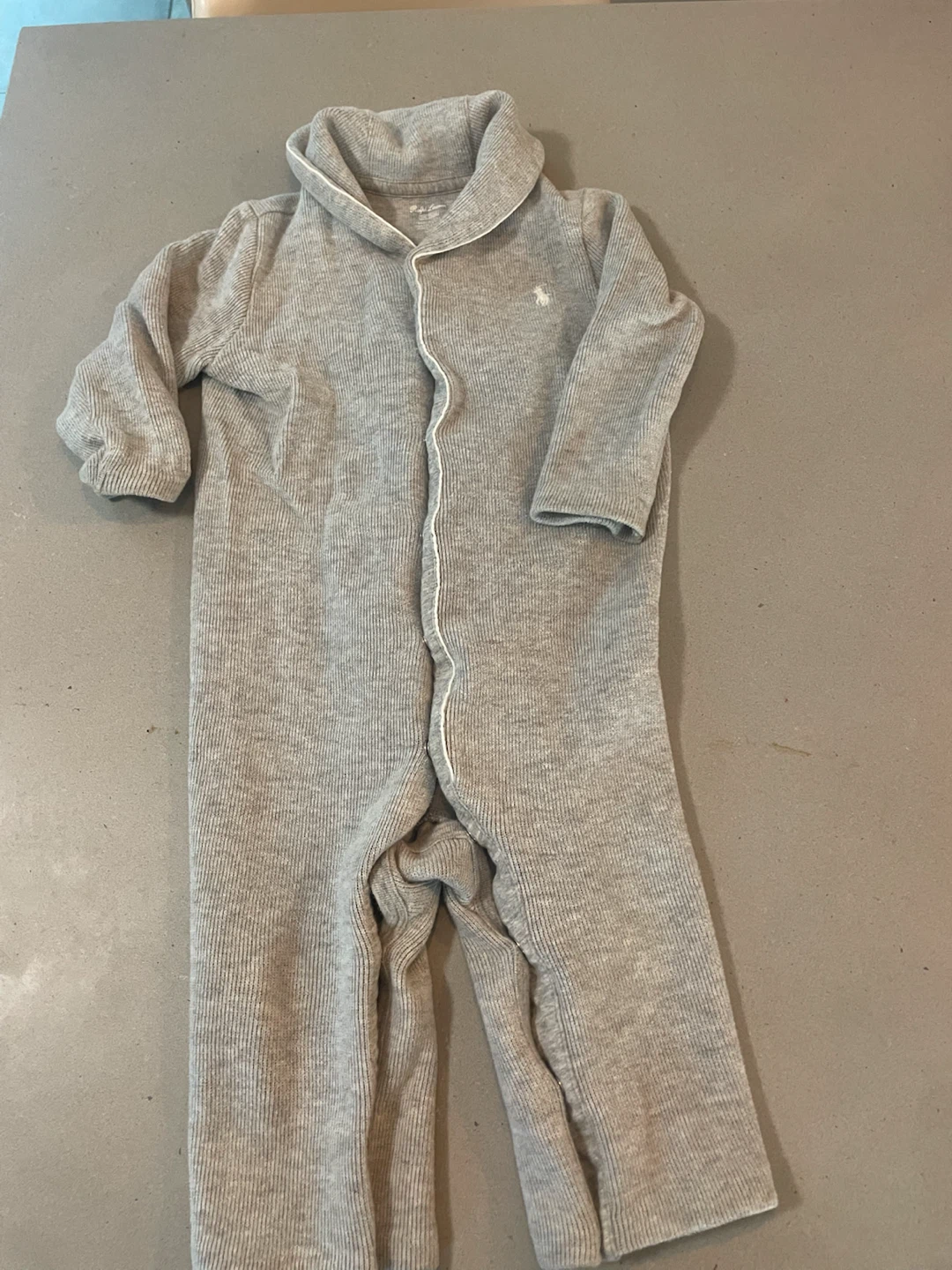 Ralph Lauren Baby Grey Onesie