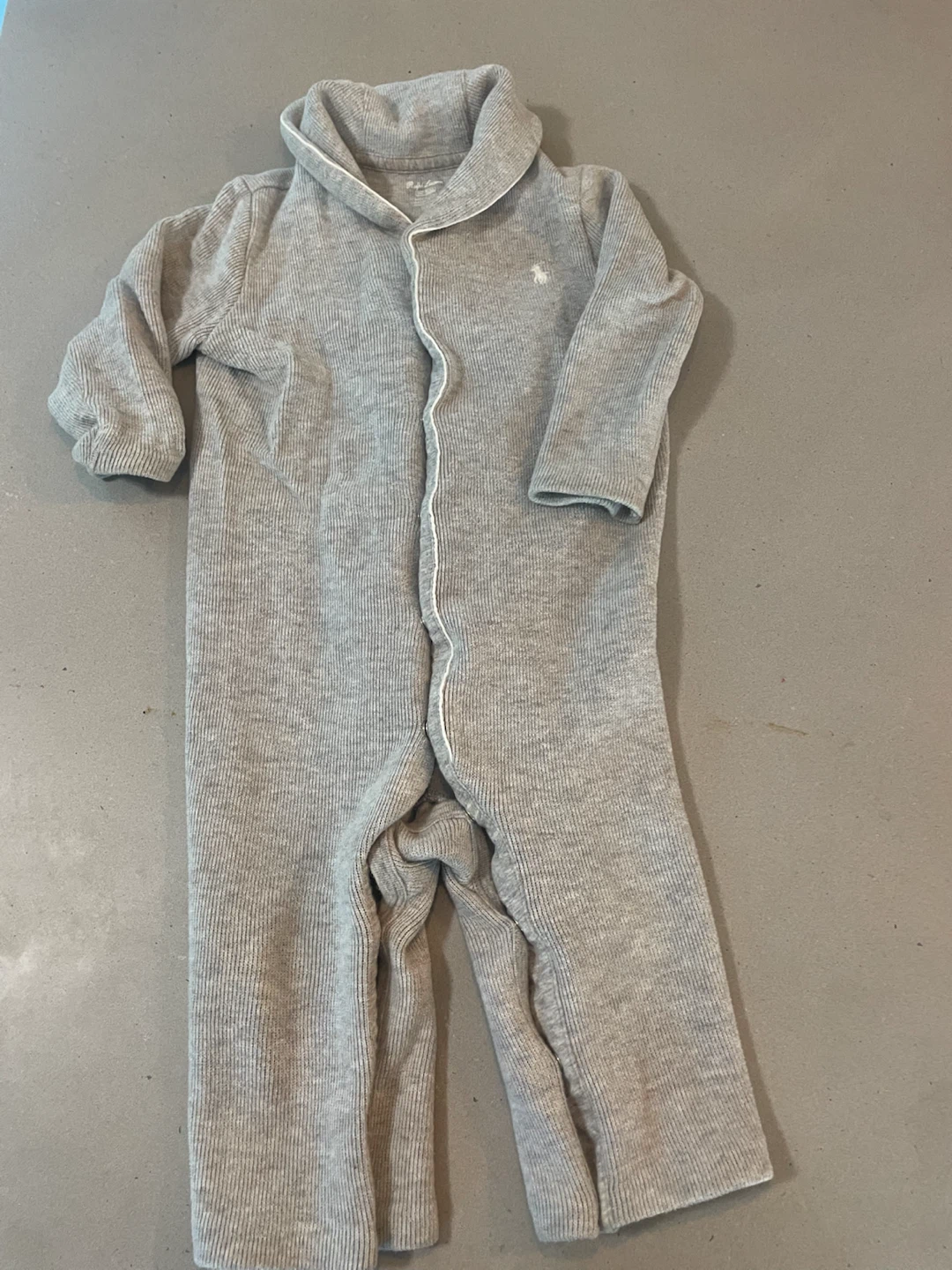 Ralph Lauren Baby Grey Onesie - photo 2