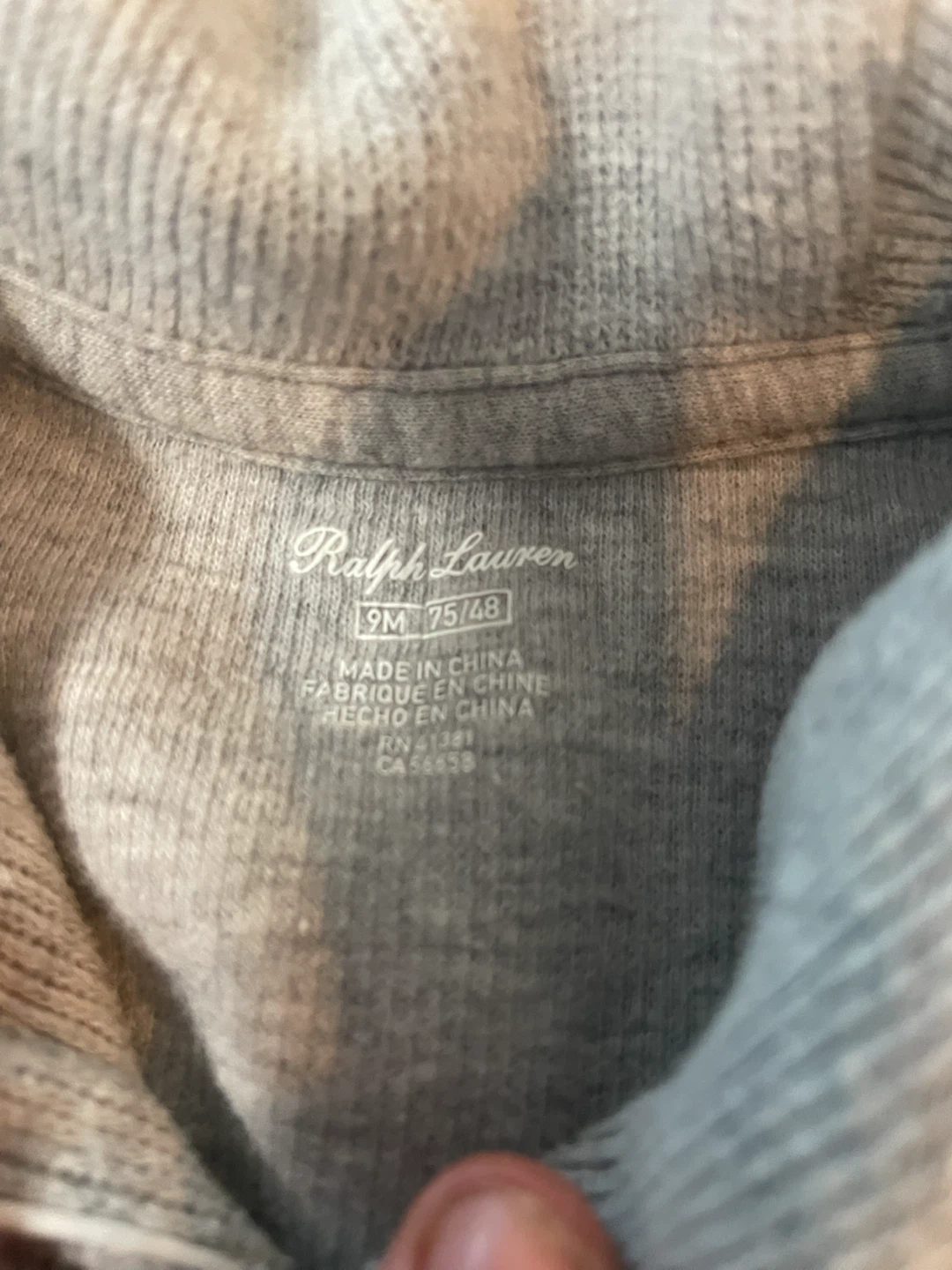 Ralph Lauren Baby Grey Onesie - photo 3