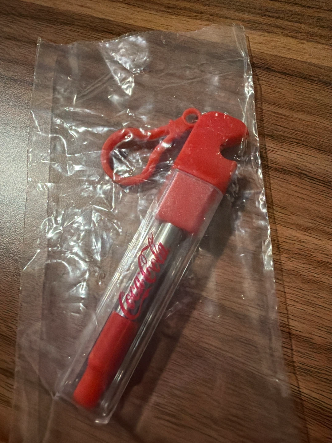 Coca-Cola Bottle Opener Keychain & reusable straw