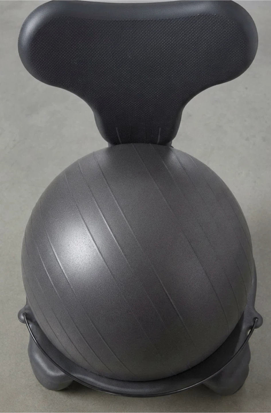 Black Balance Ball Chair with Casters