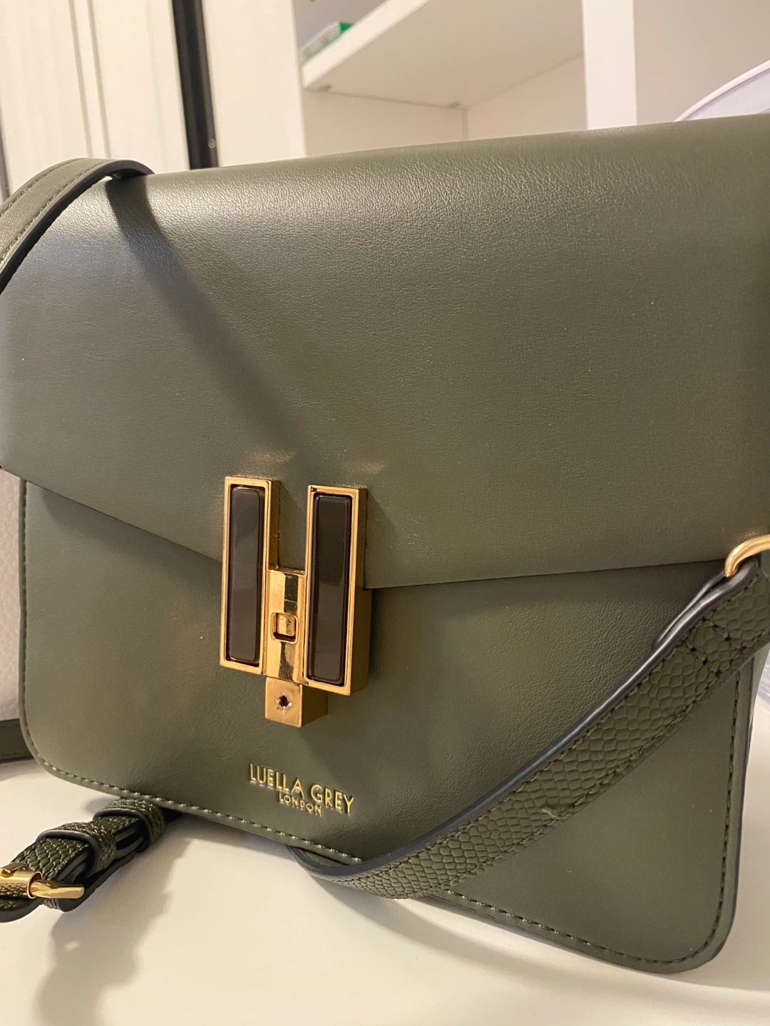 Luella Grey London Olive Green Crossbody Bag