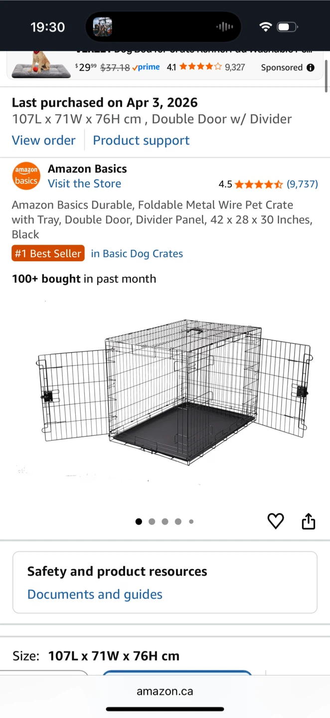 Large dog crate - photo 2