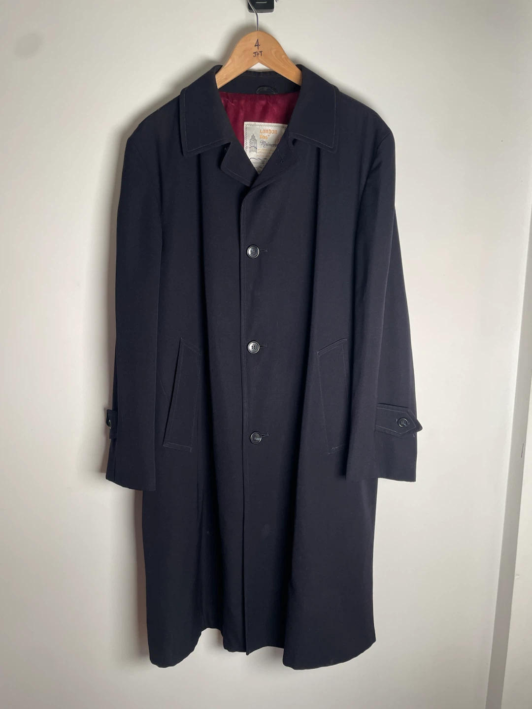 Vintage London Fog Maincoats Wool Trench Coat / Overcoat