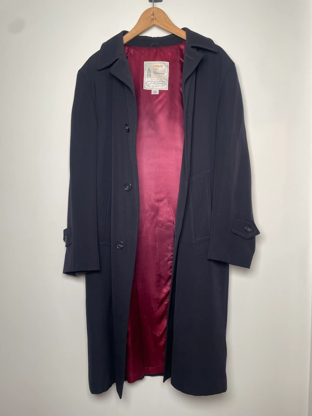 Vintage London Fog Maincoats Wool Trench Coat / Overcoat - photo 2