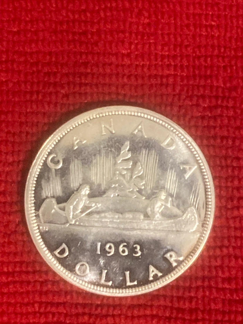 1963 Canadian Voyageur Silver Dollar