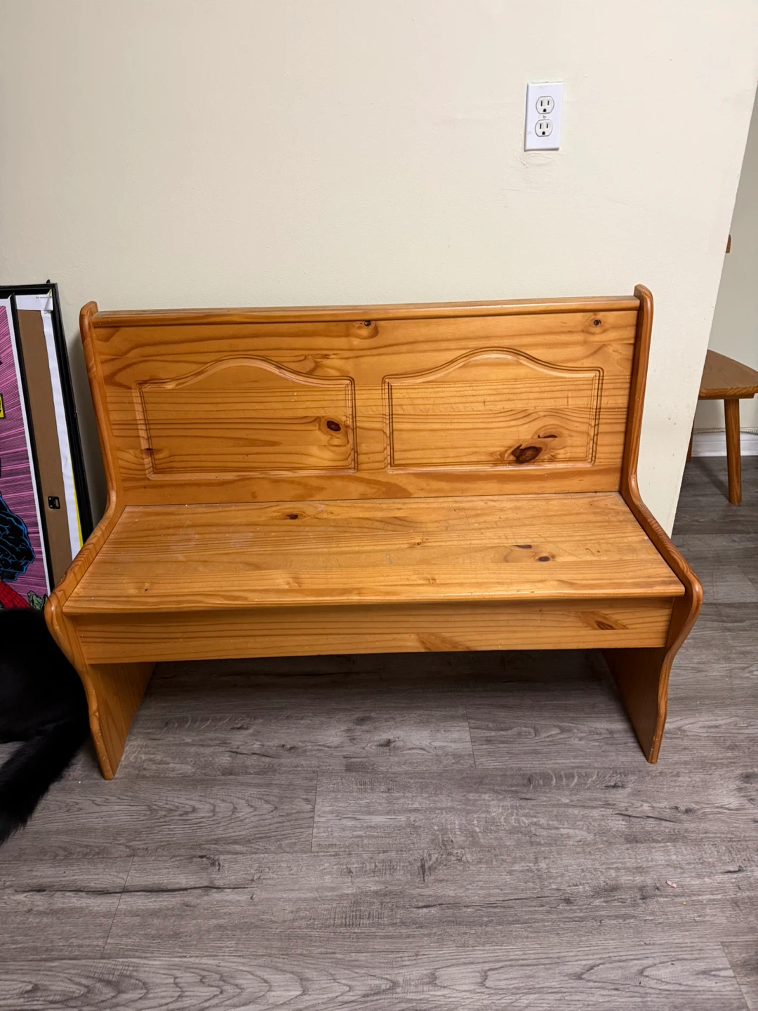 Solid Wood Entryway Bench - photo 2