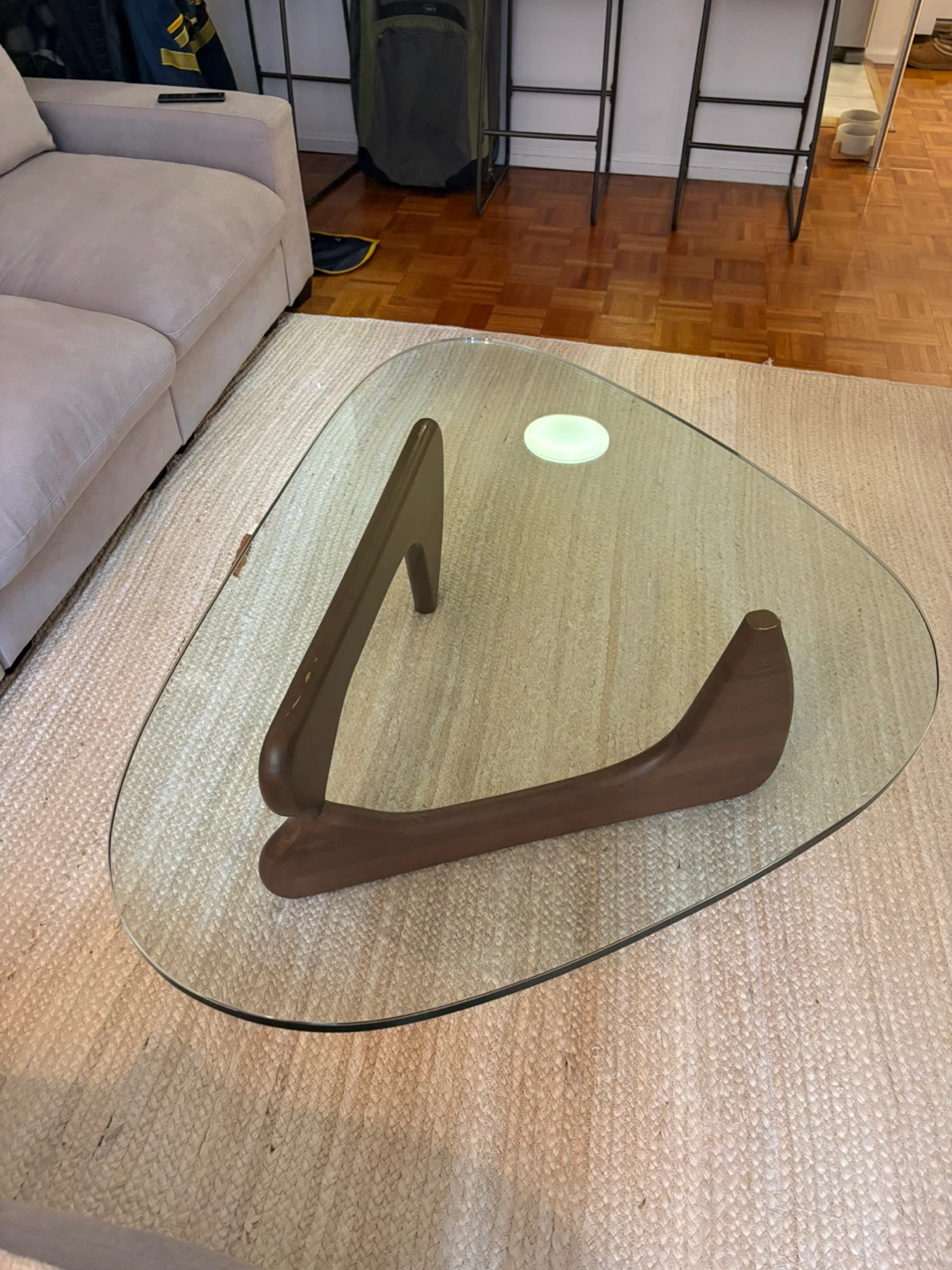 Triangle Glass Coffee Table