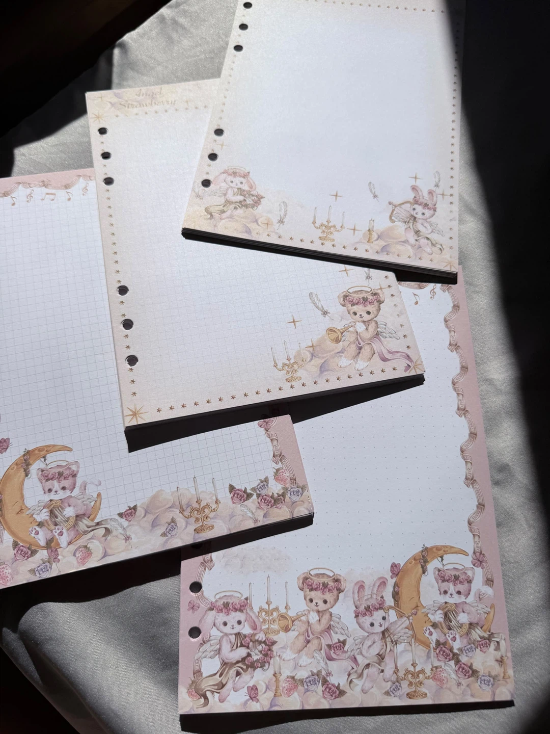 A5 Binder with 80 Cute Decorative Papers set - photo 3