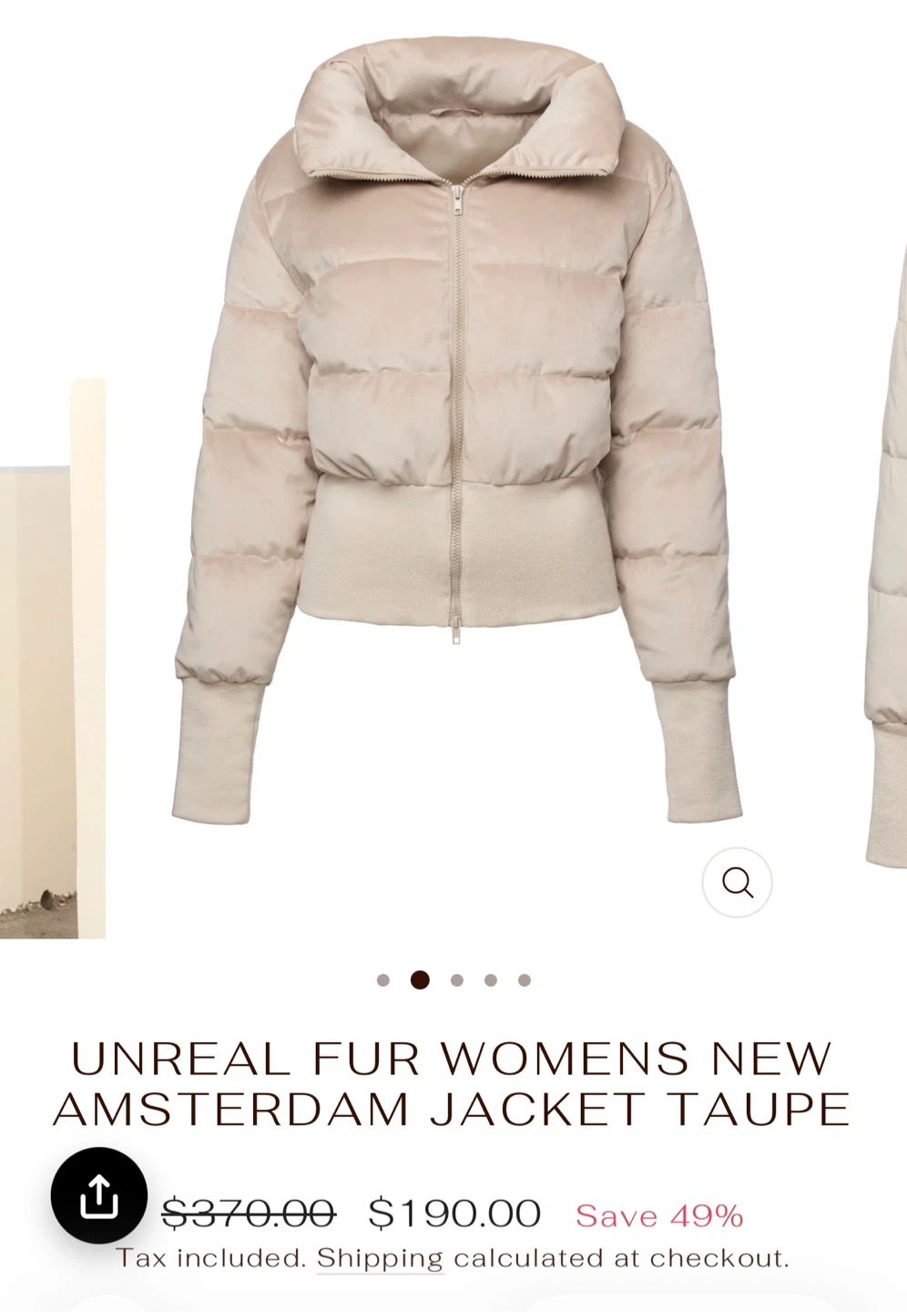 Unreal Fur New Amsterdam Jacket - Taupe