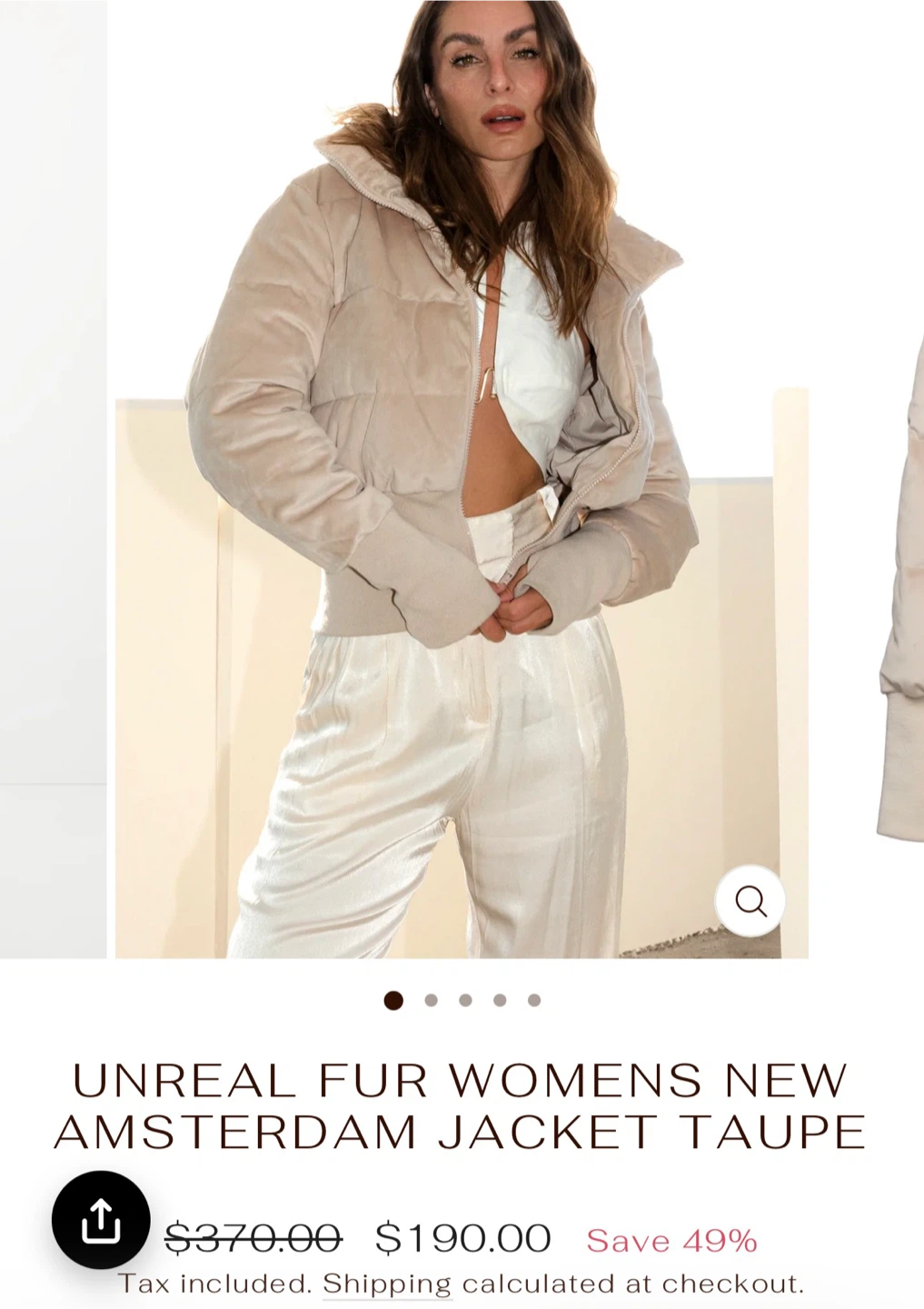Unreal Fur New Amsterdam Jacket - Taupe - photo 2
