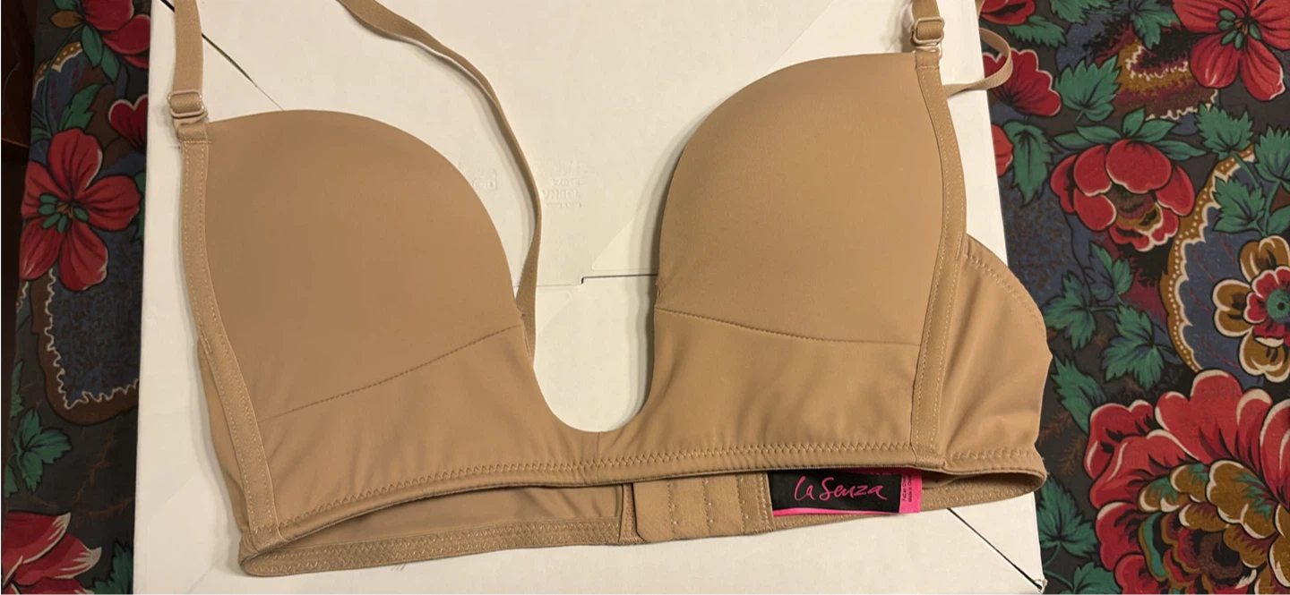 La Senza nude plunge bra -32c
