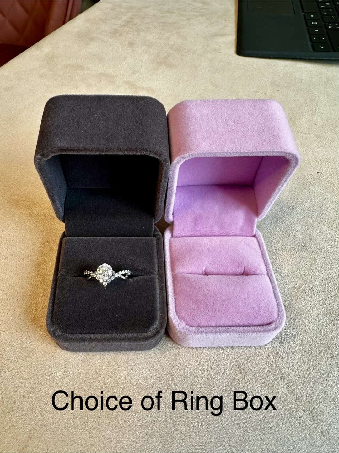 1CT Moissanite Ring | GRA Certified | 18K Gold Plated Silver - photo 4