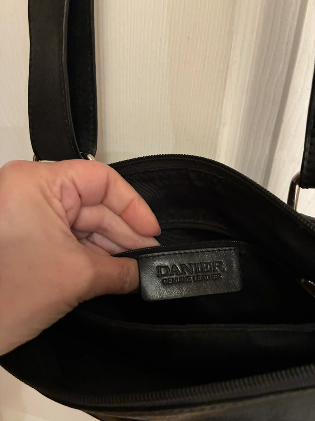 Danier Black Leather Crossbody Bag - photo 4