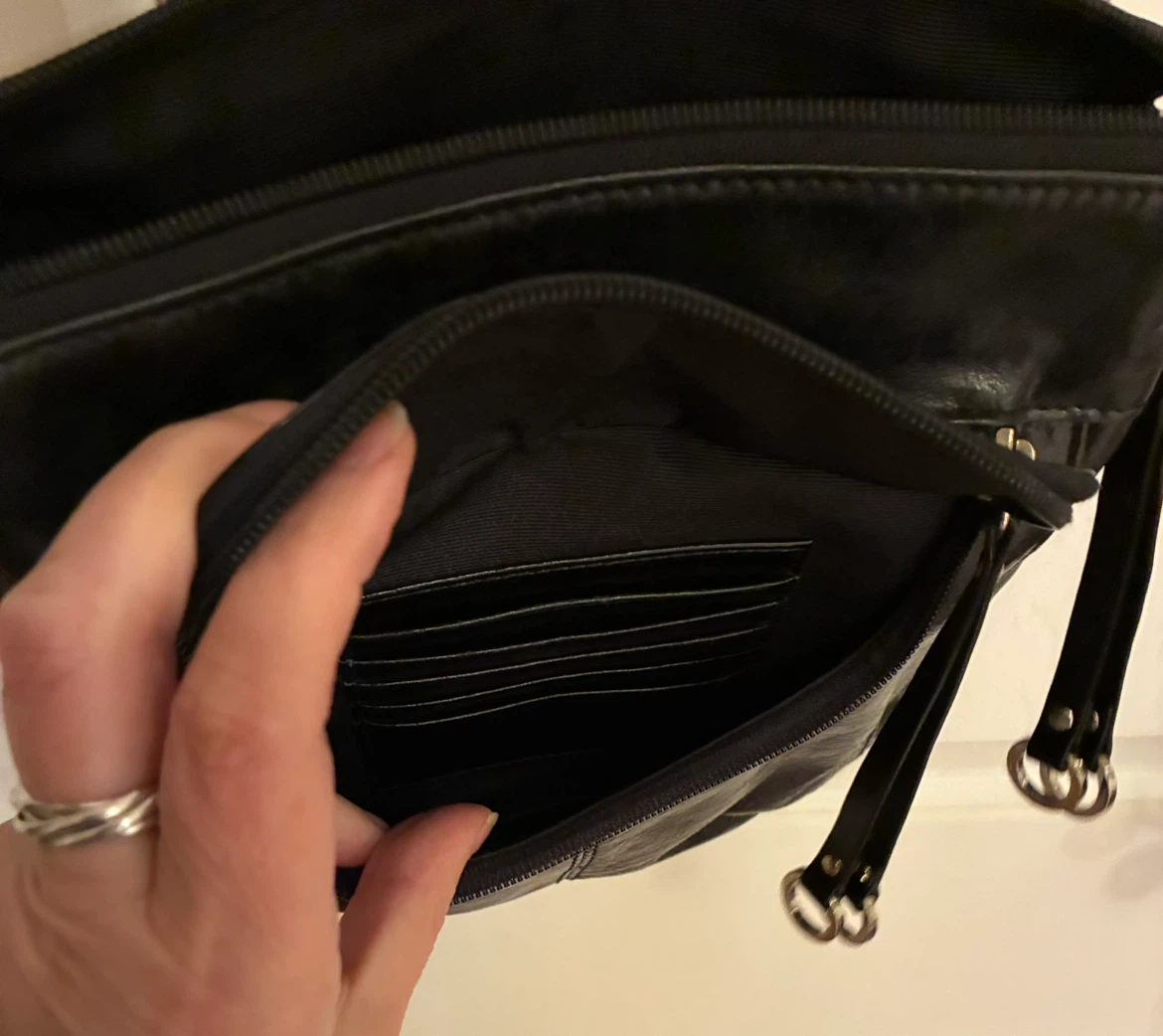 Danier Black Leather Crossbody Bag - photo 5