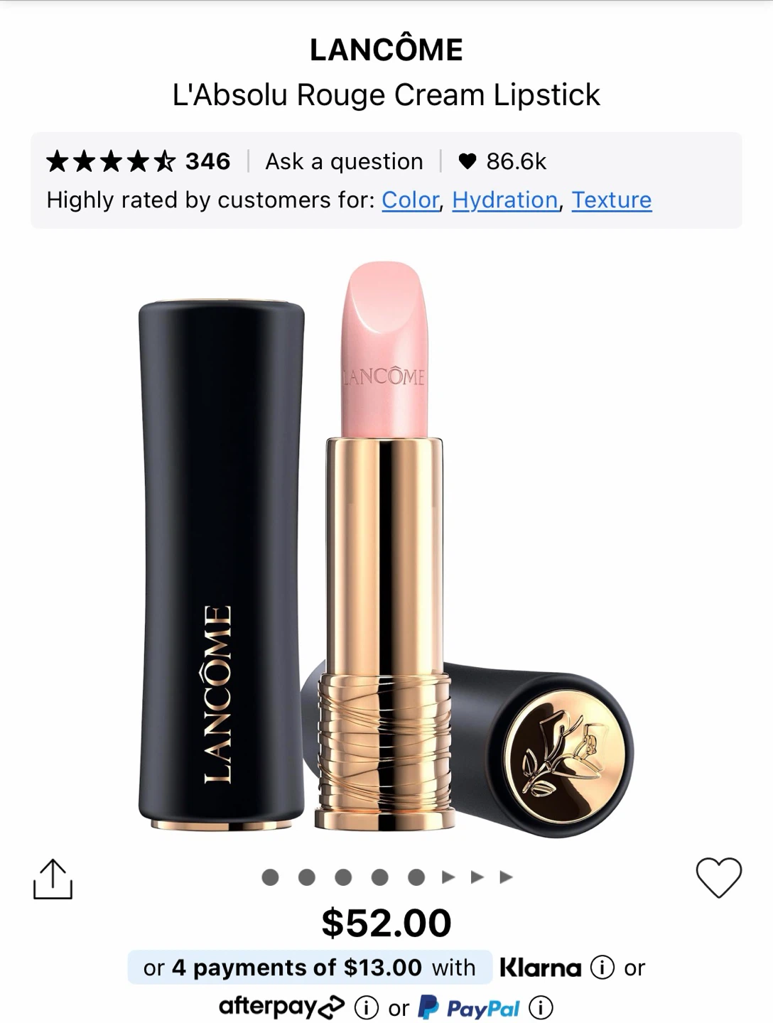 Lancome L'Absolu Rouge Lipstick - 402 Rose Acidule - photo 4