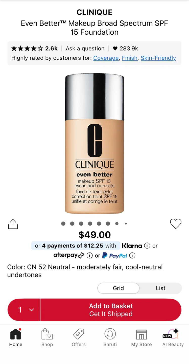 Clinique Even Better Makeup SPF 15 - CN 52 Neutral - photo 4
