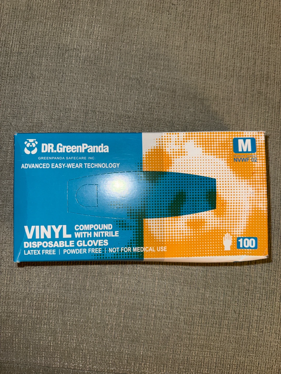 Dr. GreenPanda Vinyl Compound Nitrile Gloves Size M