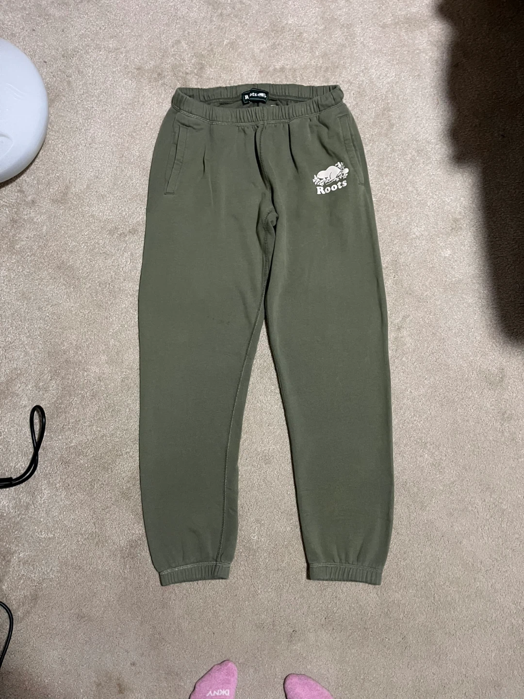 Roots Olive Sweatpants Women’s Medium - photo 2