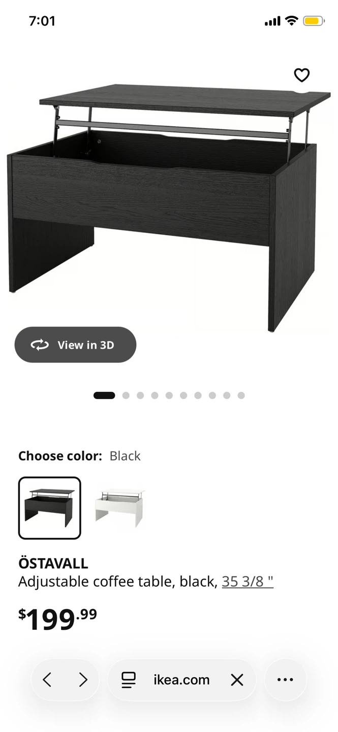 IKEA OSTAVALL Lift Top Coffee Table - photo 3