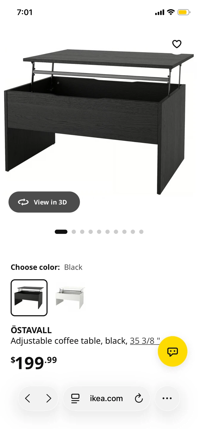 IKEA OSTAVALL Lift Top Coffee Table - photo 4