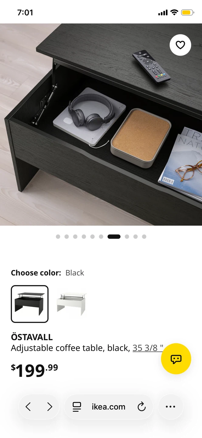 IKEA OSTAVALL Lift Top Coffee Table - photo 5