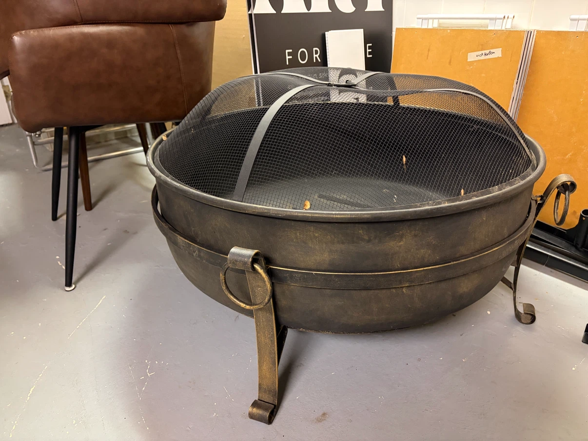 Flanigan Round Wood-Burning Outdoor Fire Pit Bowl - 34" - photo 3