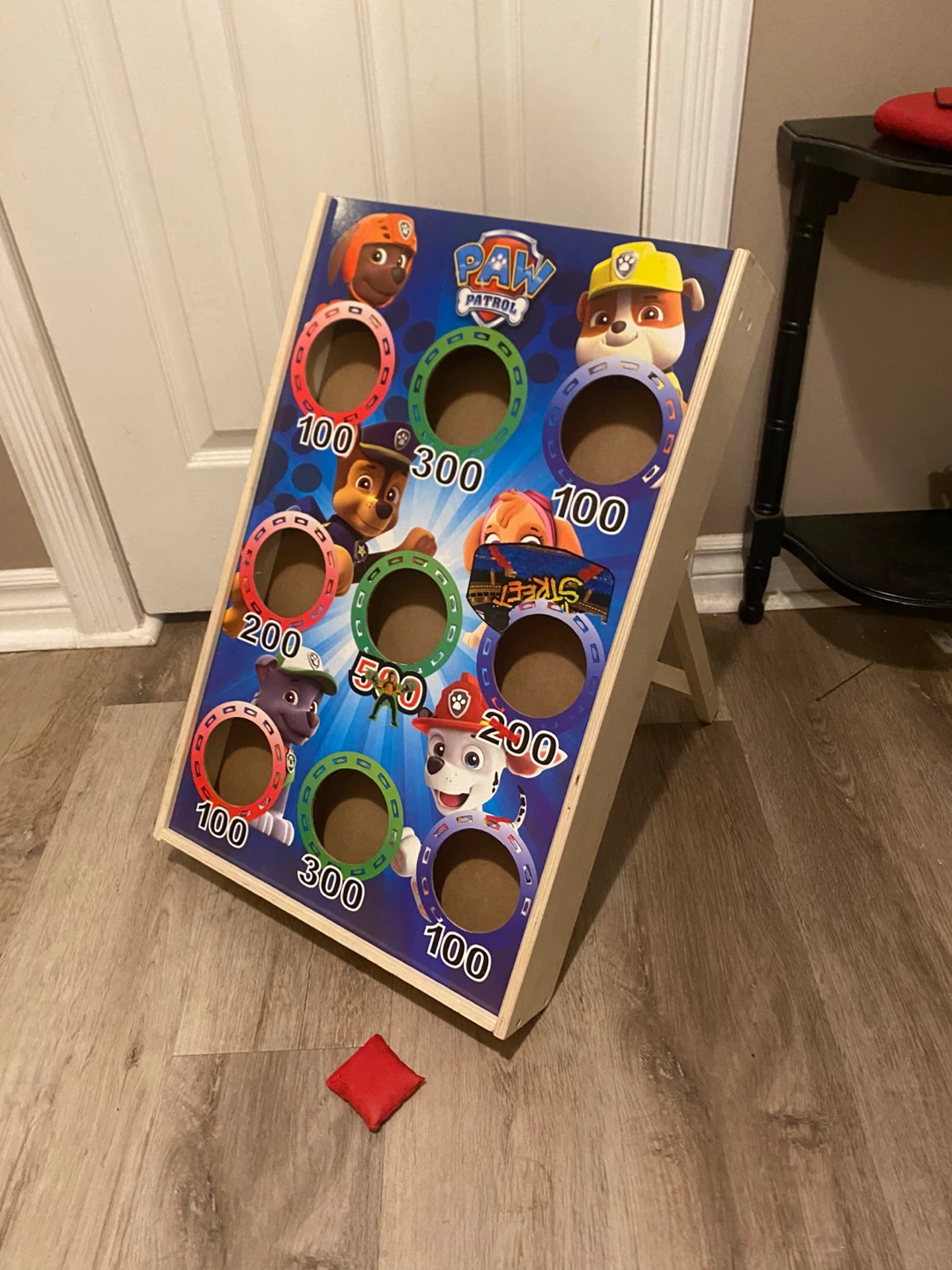 Paw Patrol beanbag toss & tic tac toe