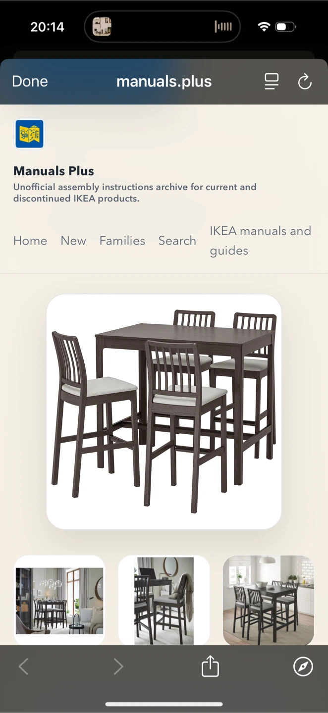 IKEA EKEDALEN Bar Table - photo 2