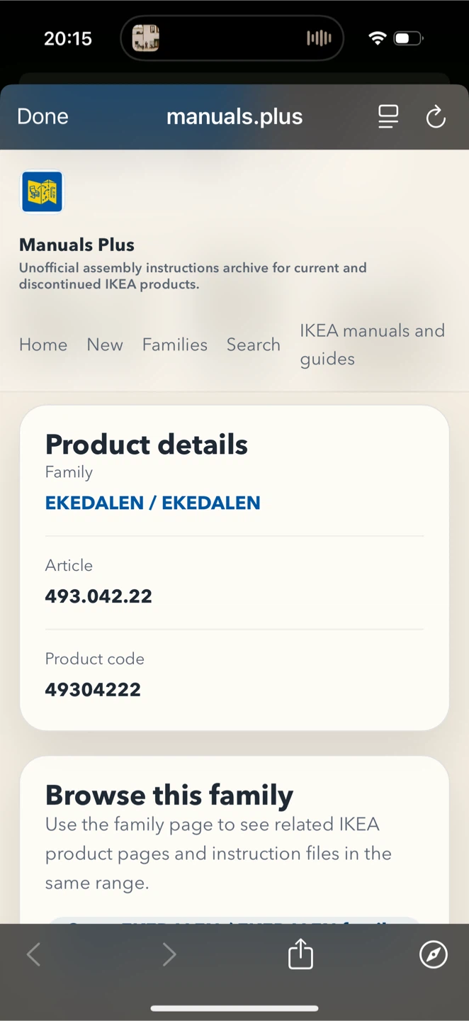 IKEA EKEDALEN Bar Table - photo 3