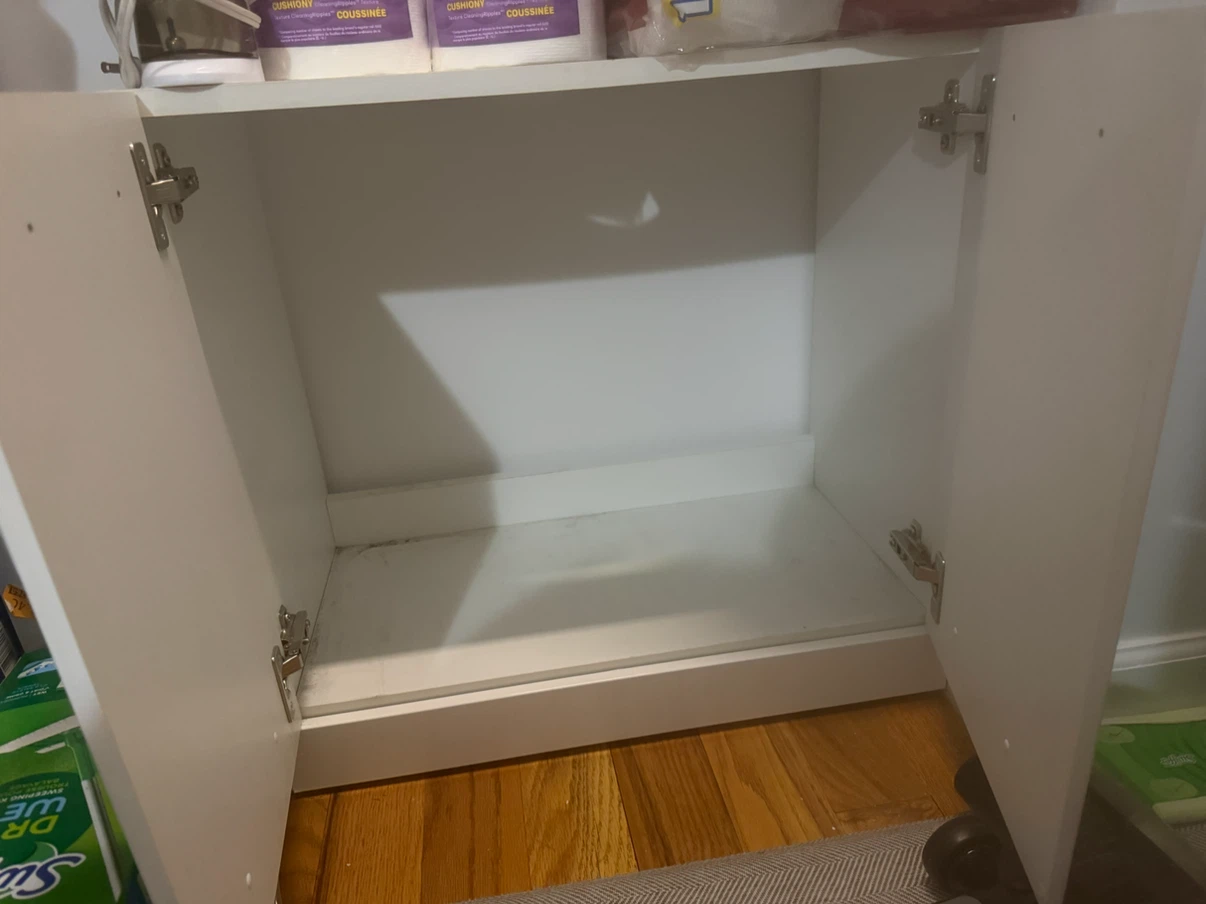 White Two-Door Cabinet - photo 2