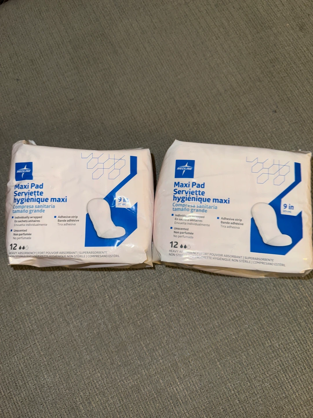 Medline Maxi Pads 9-inch