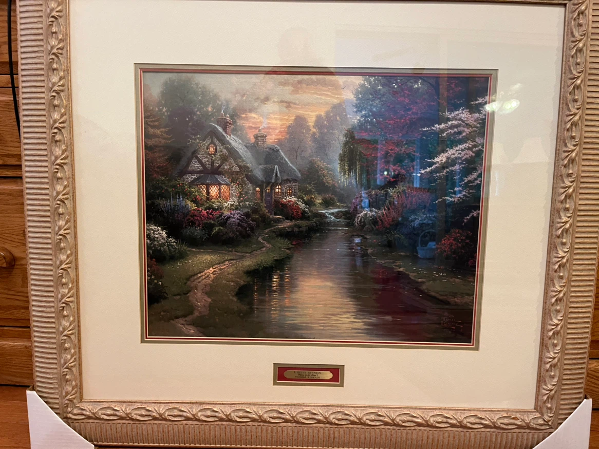 Thomas Kinkade A Quiet Evening Framed Print