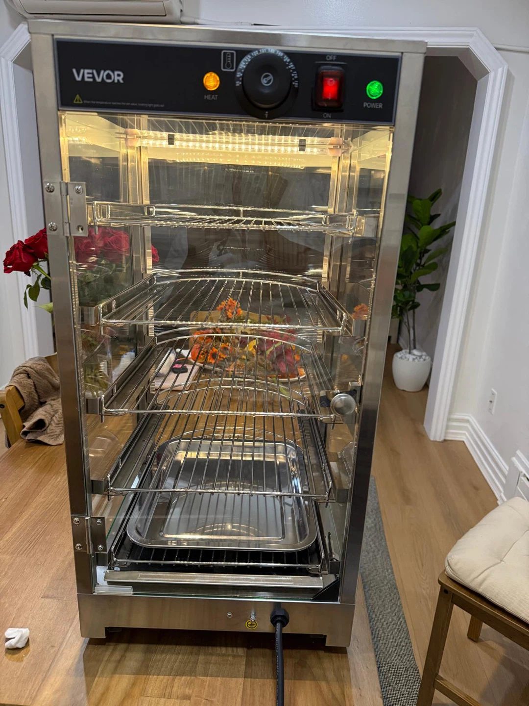 5-Tier Commercial Food Warmer Display, 800W, LED, 60L - photo 5