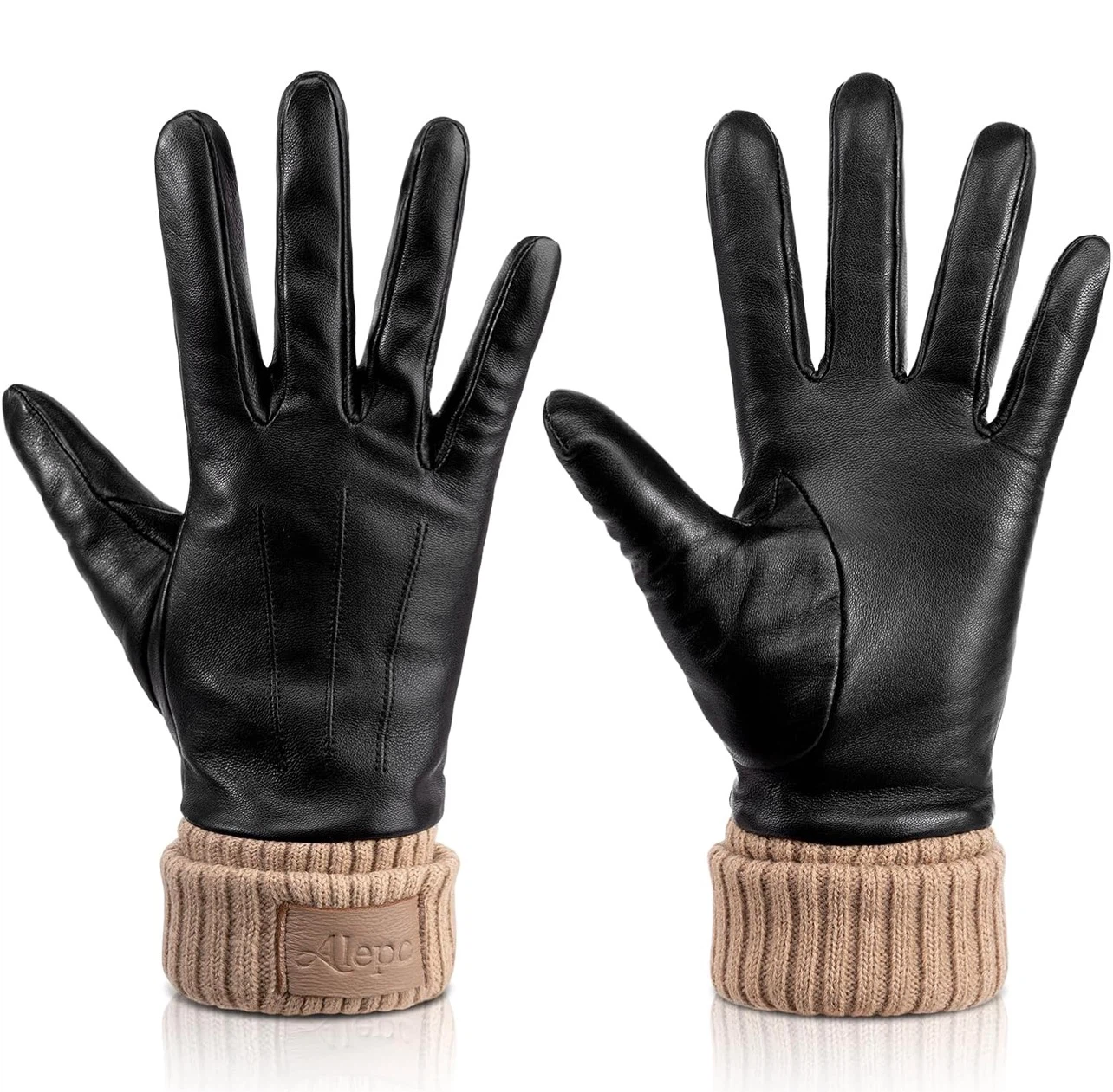AWomen's Genuine Leather Gloves - Medium