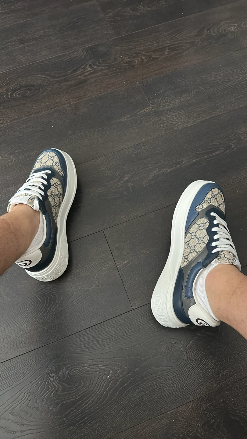Gucci GG Supreme Blue Sneakers - photo 3
