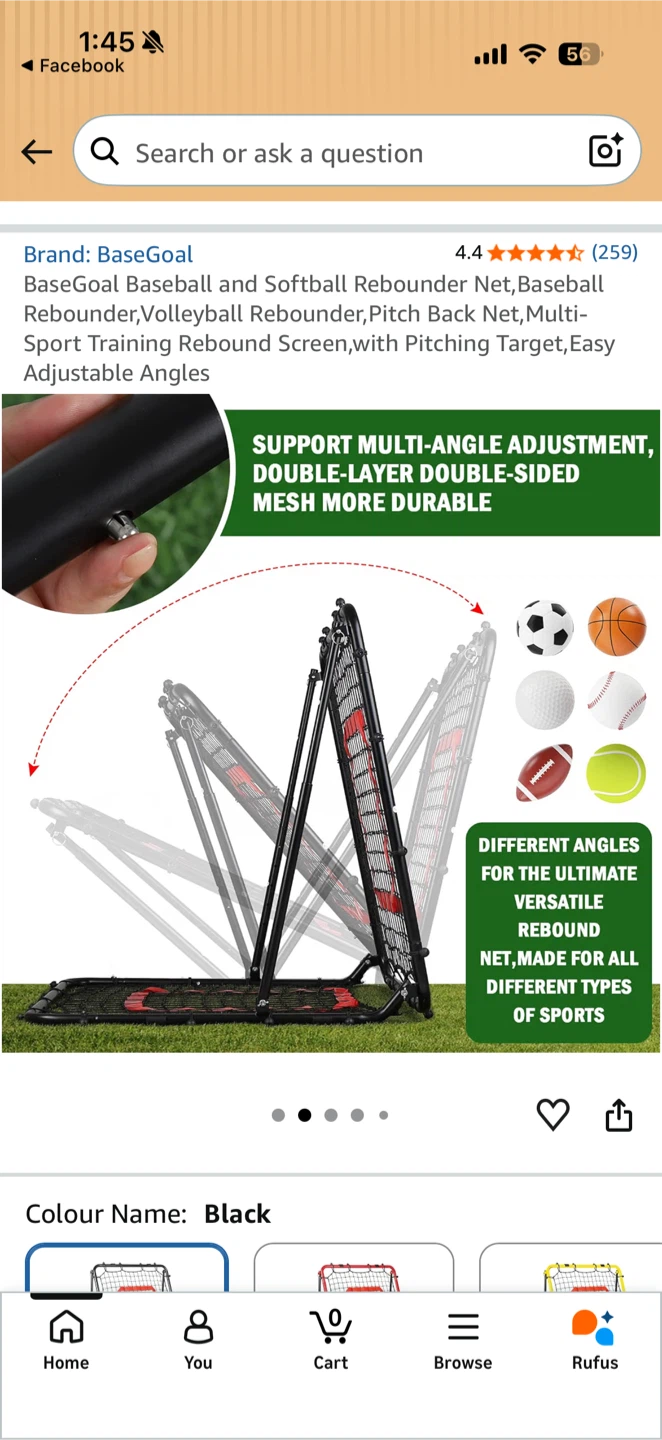 BaseGoal Multi-Sport Rebounder Training Net - photo 4