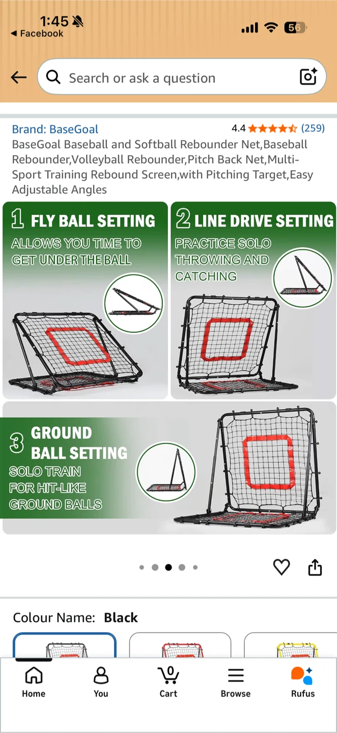 BaseGoal Multi-Sport Rebounder Training Net - photo 5