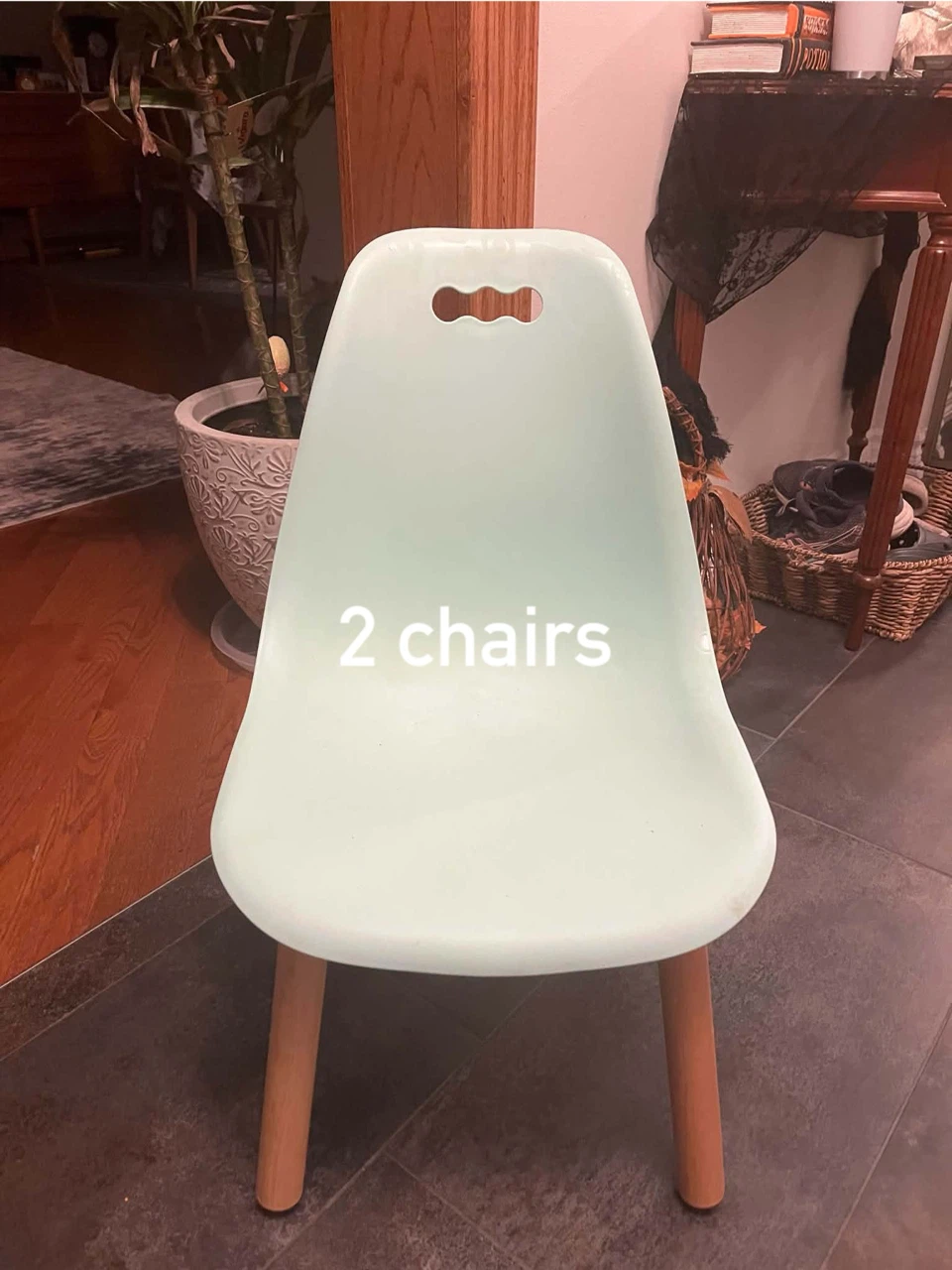 Set of 2 Mint Green Modern Chairs