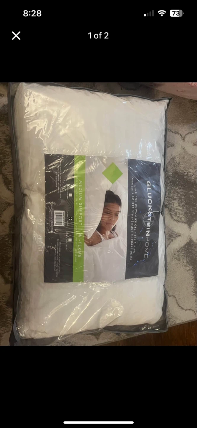 GlucksteinHome Synthetic Down-Like Gel Fibre Pillow